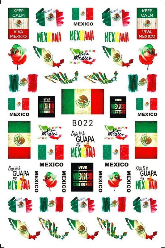 Mexico Nail Art Stickers