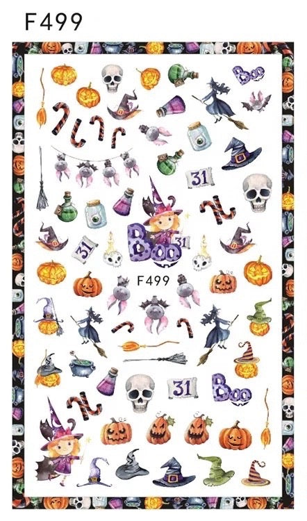 Halloween Nail Art Stickers