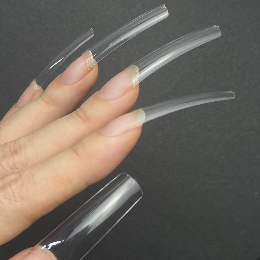 XL Curved Tapered Square Nail Tips
