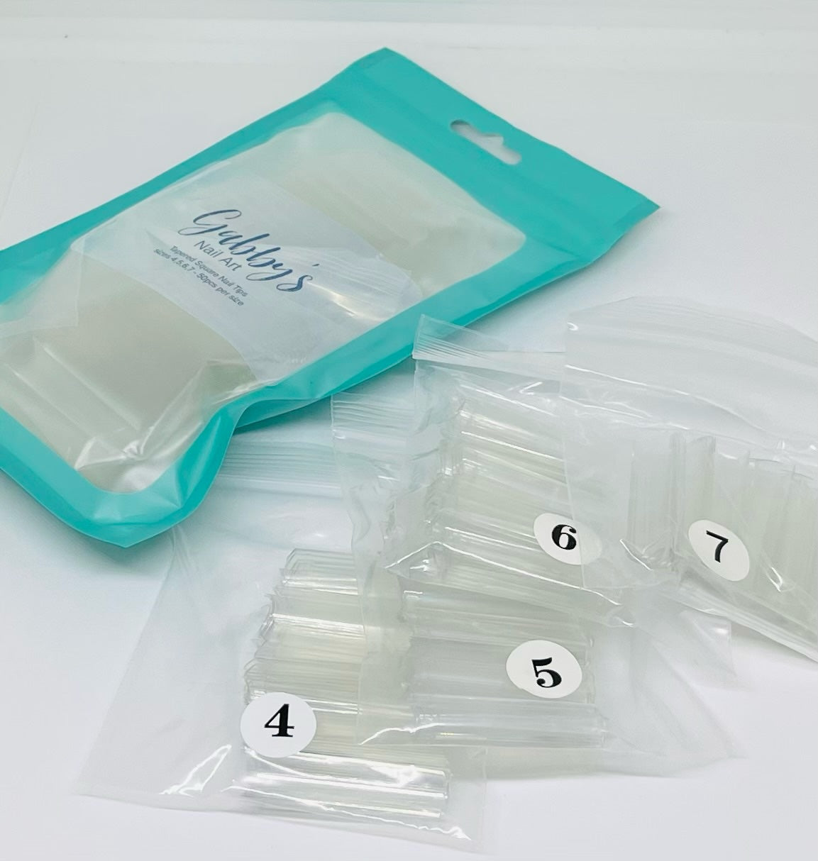 -- Refill -- XXL Tapered Square Nail Tips (NO C Curve)
