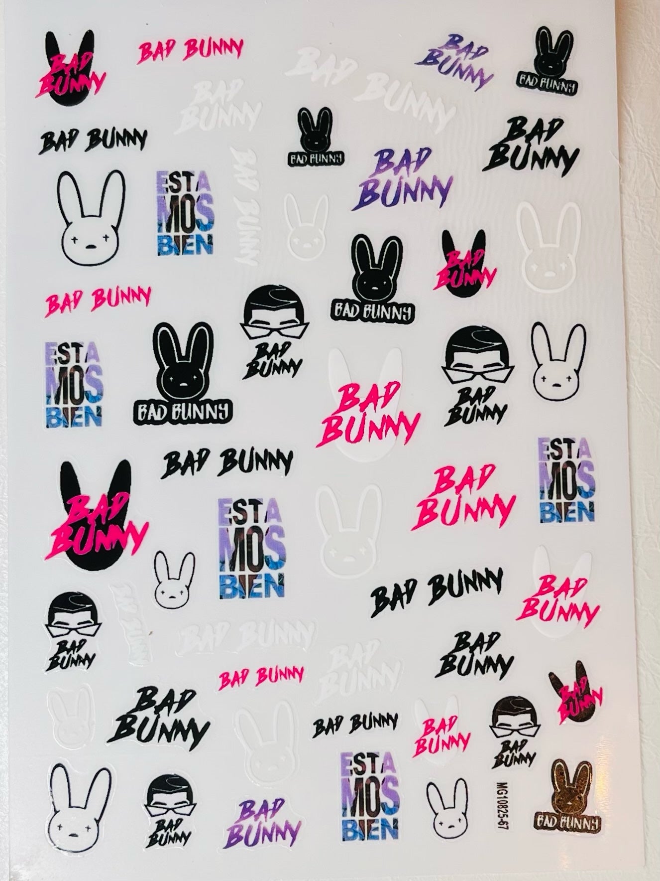 Nail Art Stickers - Bad Bunny