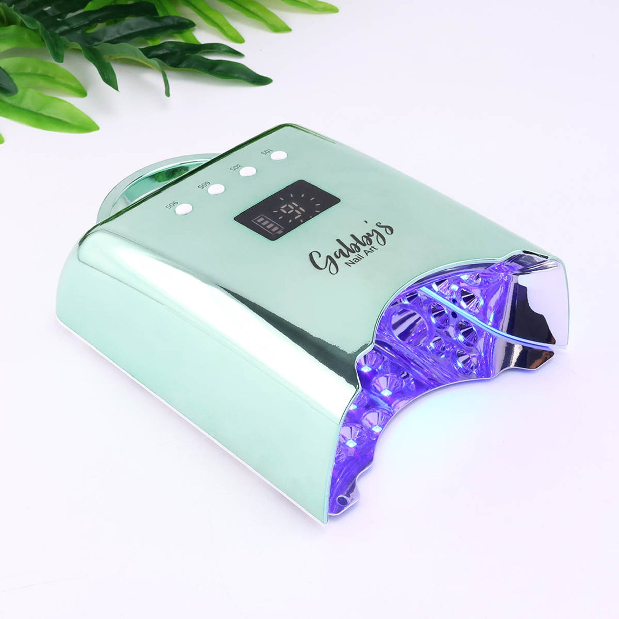 Portable Rechargeable Nail Lamp - Metallic Light Teal