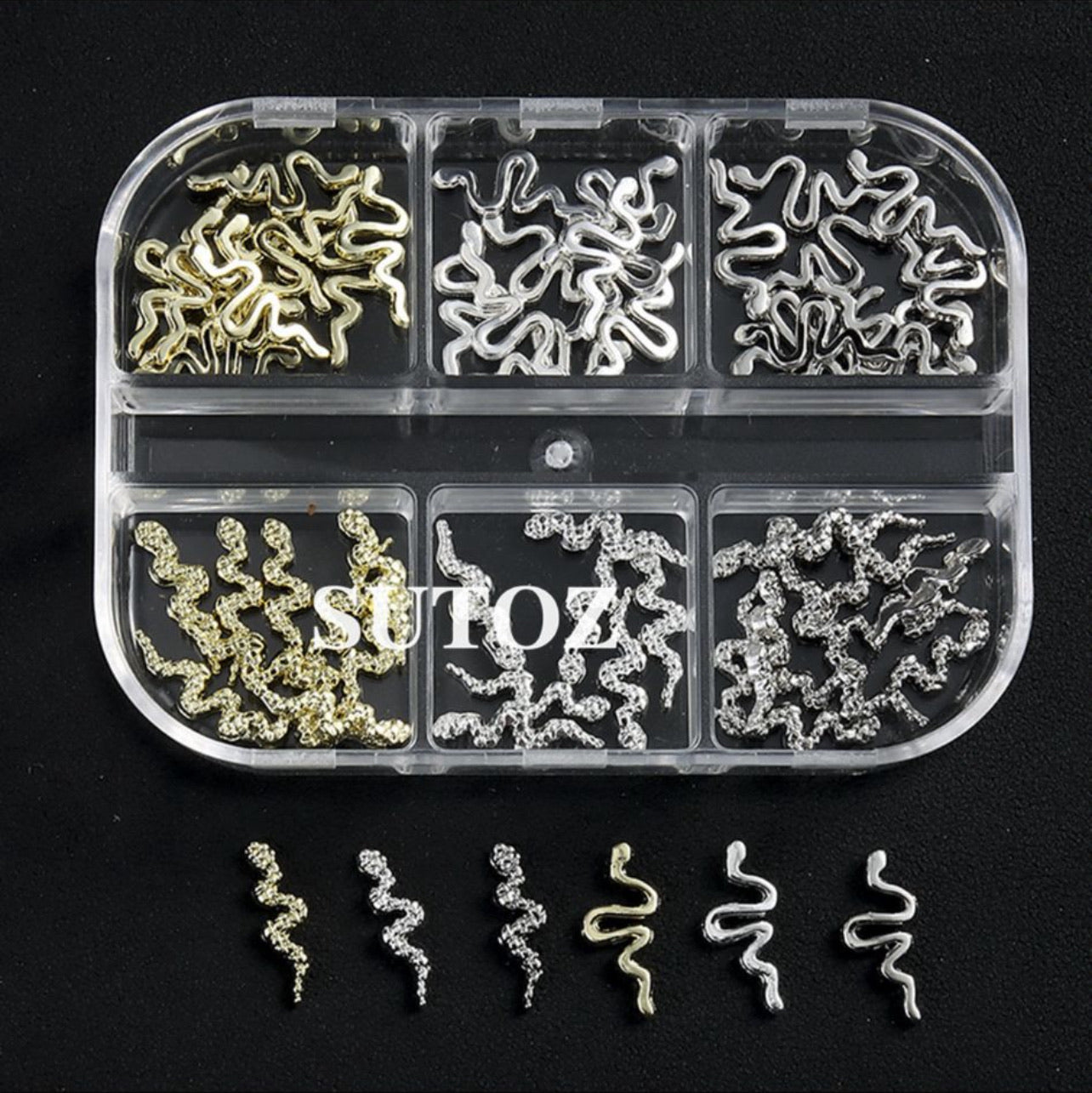 Small Snake Metal Charms