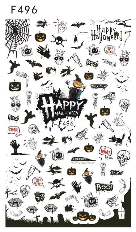 Halloween Nail Art Stickers