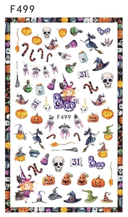 Halloween Nail Art Stickers