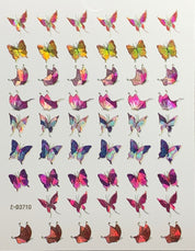 Holographic Butterfly Nail Art Stickers