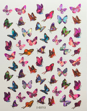 Holographic Butterfly Nail Art Stickers