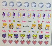 Anime Nail Art Water Transfer