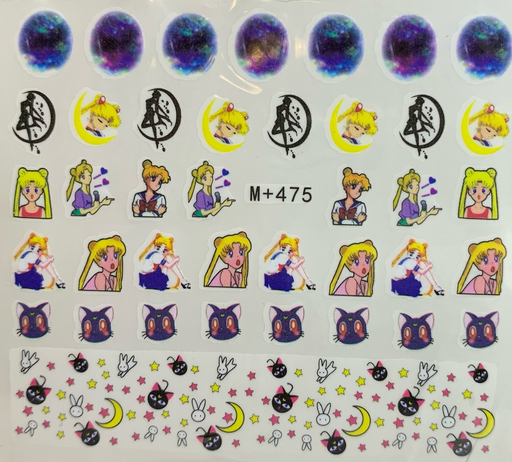 Anime Nail Art Water Transfer