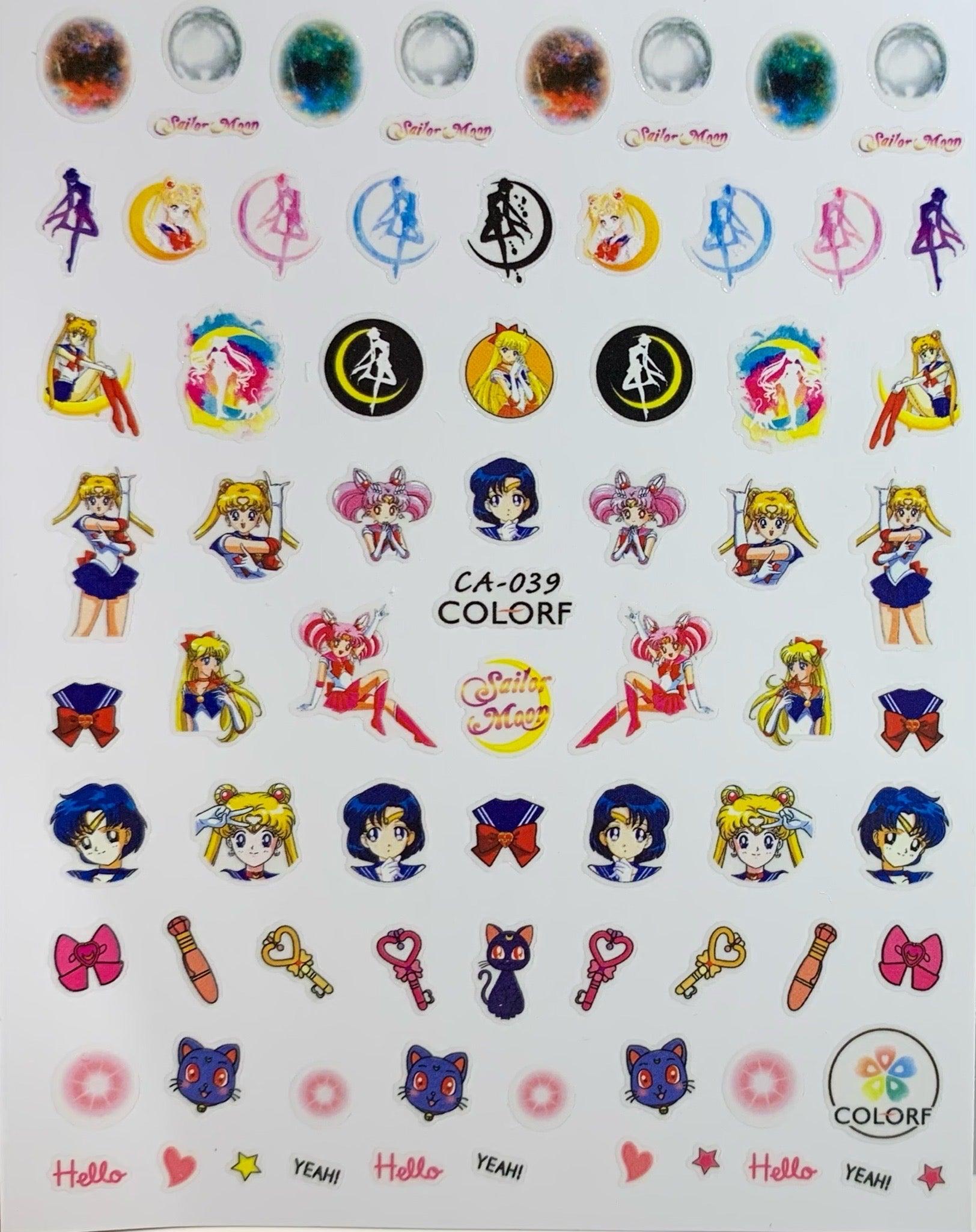 Anime Nail Art Stickers
