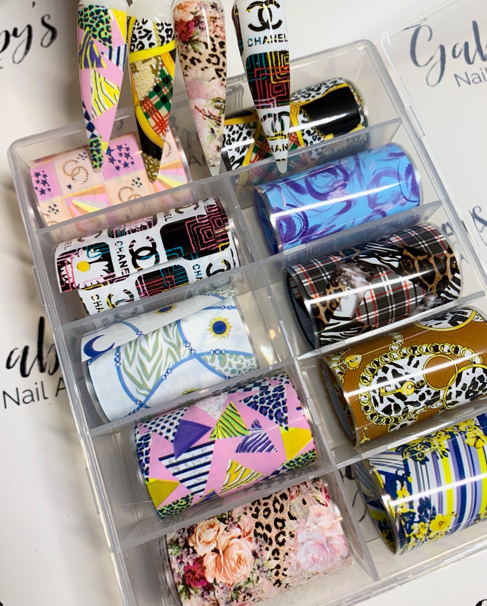 Abstract Animal Print Foil Transfer