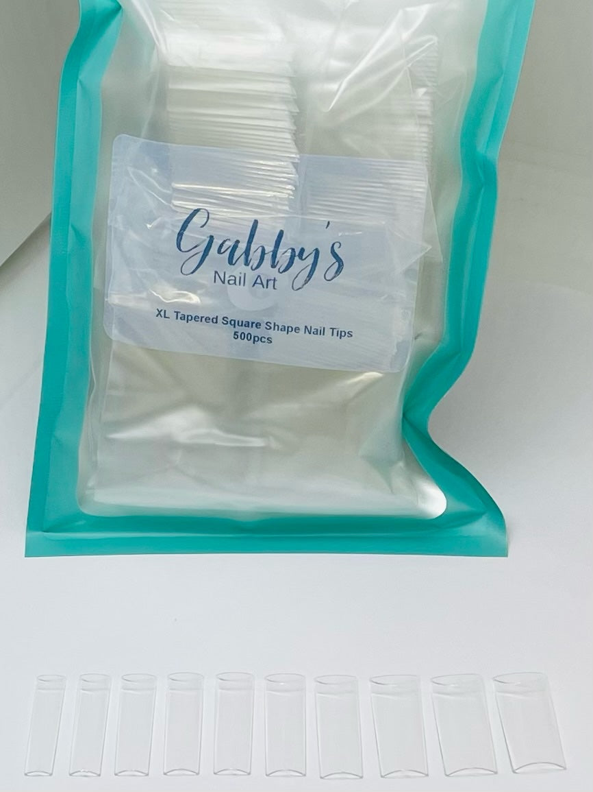 XL Tapered Square Shape Nail Tips
