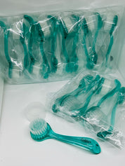 Manicure-Dust Brush / Clear Teal