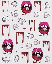 Bloody Lips Stickers - 118