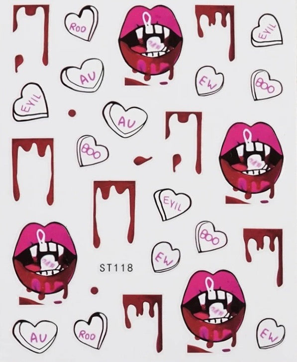Bloody Lips Stickers - 118
