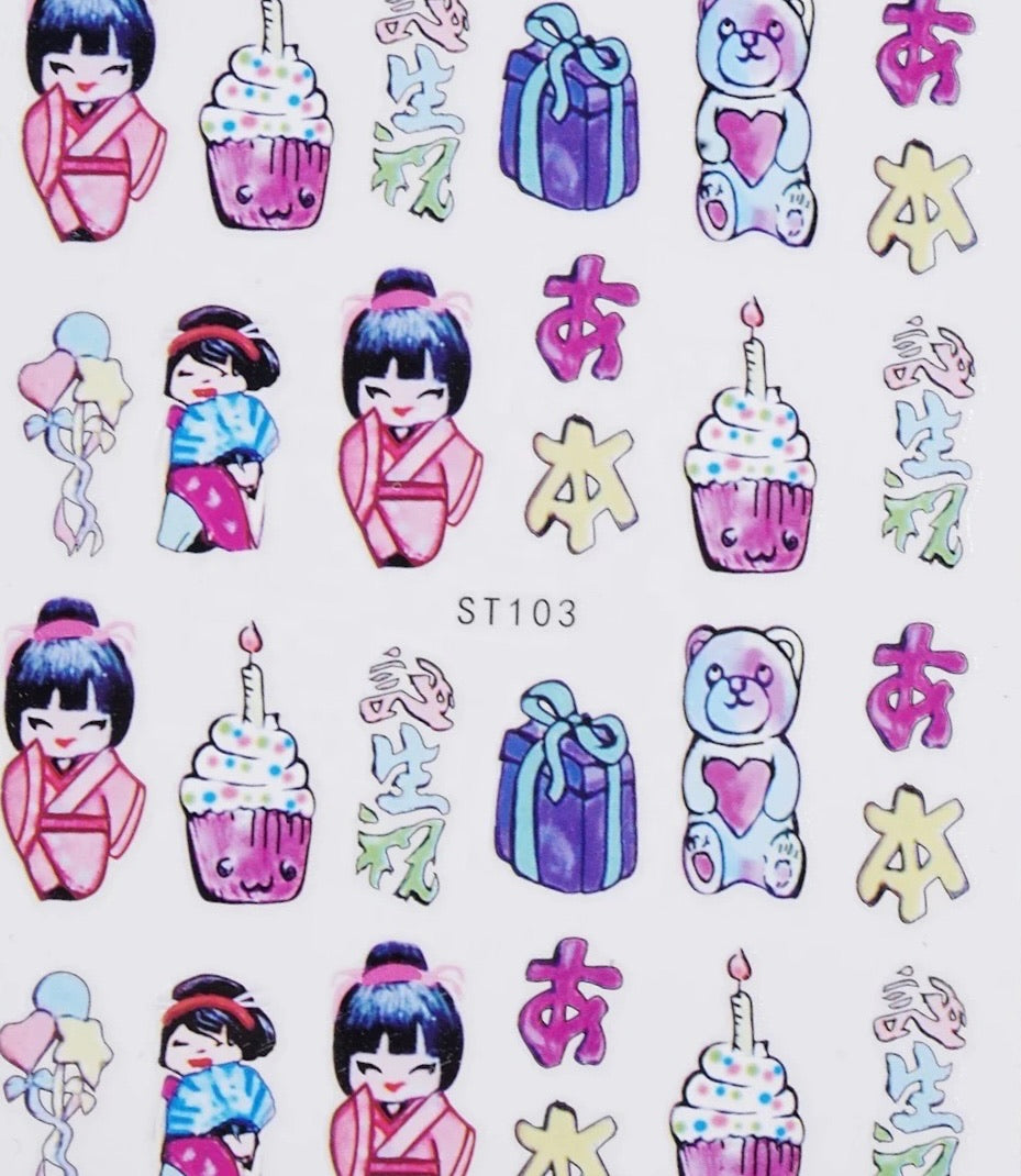 Geisha Stickers - 103